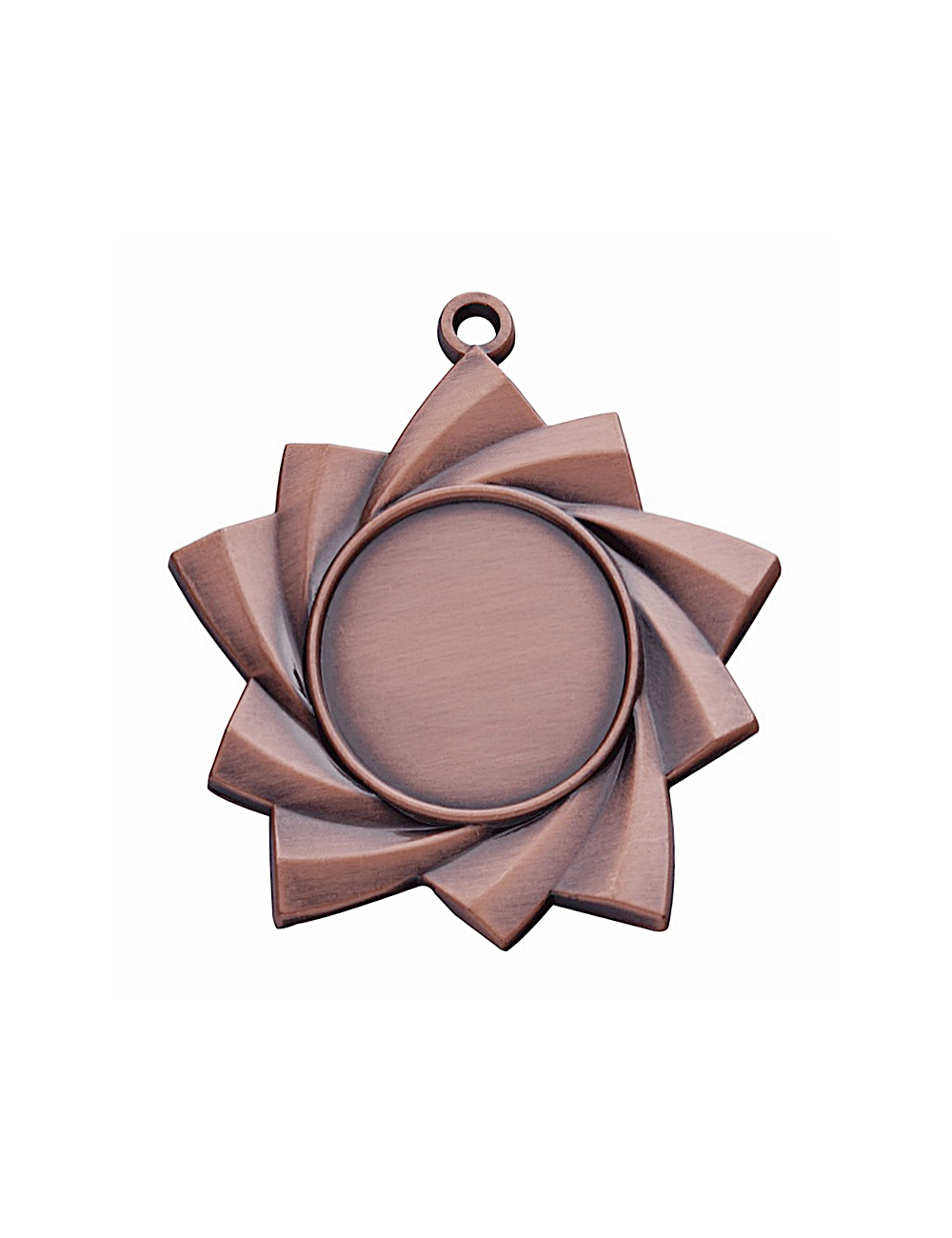 MDX46-B  Medal brązowy z miejscem na wklejkę, średnica R-50mm insert-25mm, grubość 2mm, ZNAL, color BRONZE (code NO.417)