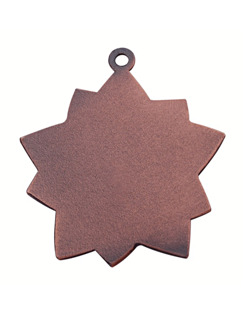 MDX46-B  Medal brązowy z miejscem na wklejkę, średnica R-50mm insert-25mm, grubość 2mm, ZNAL, color BRONZE (code NO.417)