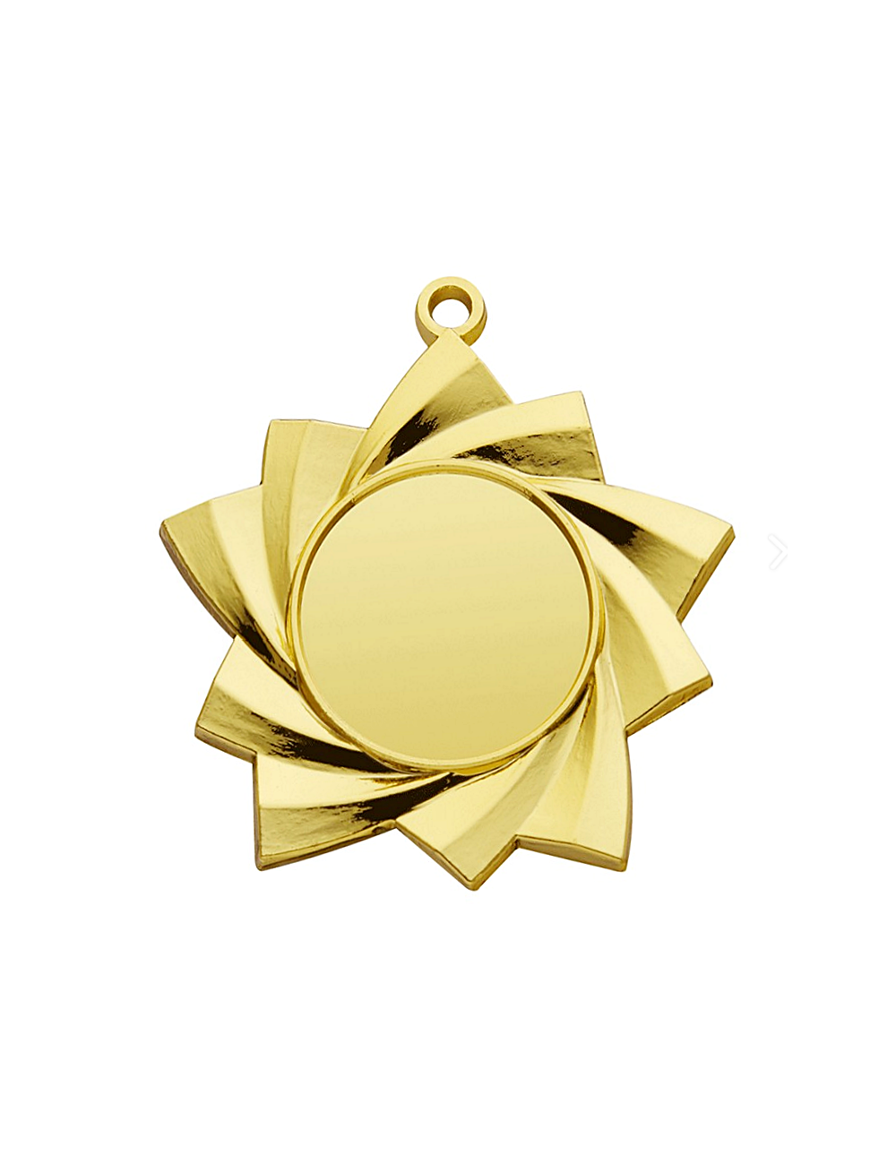 MDX46-G  Medal złoty z miejscem na wklejkę, średnica R-50mm insert-25mm, grubość 2mm, ZNAL, color GOLD (code NO.417)