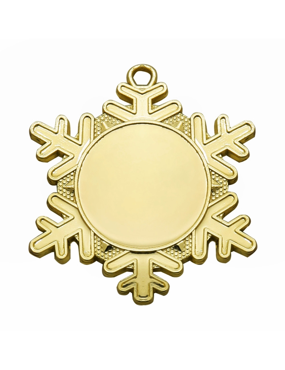 MDX47-G  Medal  SNOW z miejscem na wklejkę, kolor złoty - średnica 50mm