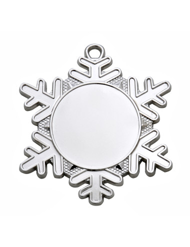 MDX47-G  Medal  SNOW z miejscem na wklejkę, kolor złoty - średnica 50mm