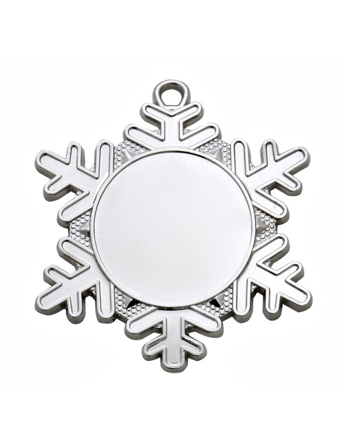 MDX47-G  Medal  SNOW z miejscem na wklejkę, kolor złoty - średnica 50mm