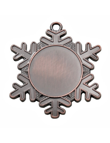 MDX47-G  Medal  SNOW z miejscem na wklejkę, kolor złoty - średnica 50mm