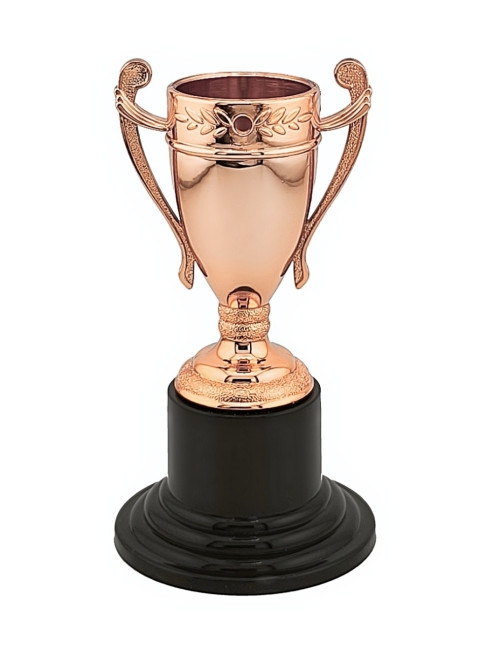 MDX501-B  - Medal - MINI statuetka PUCHAR , kolor brązowy, H-102mm, insert 50mm 