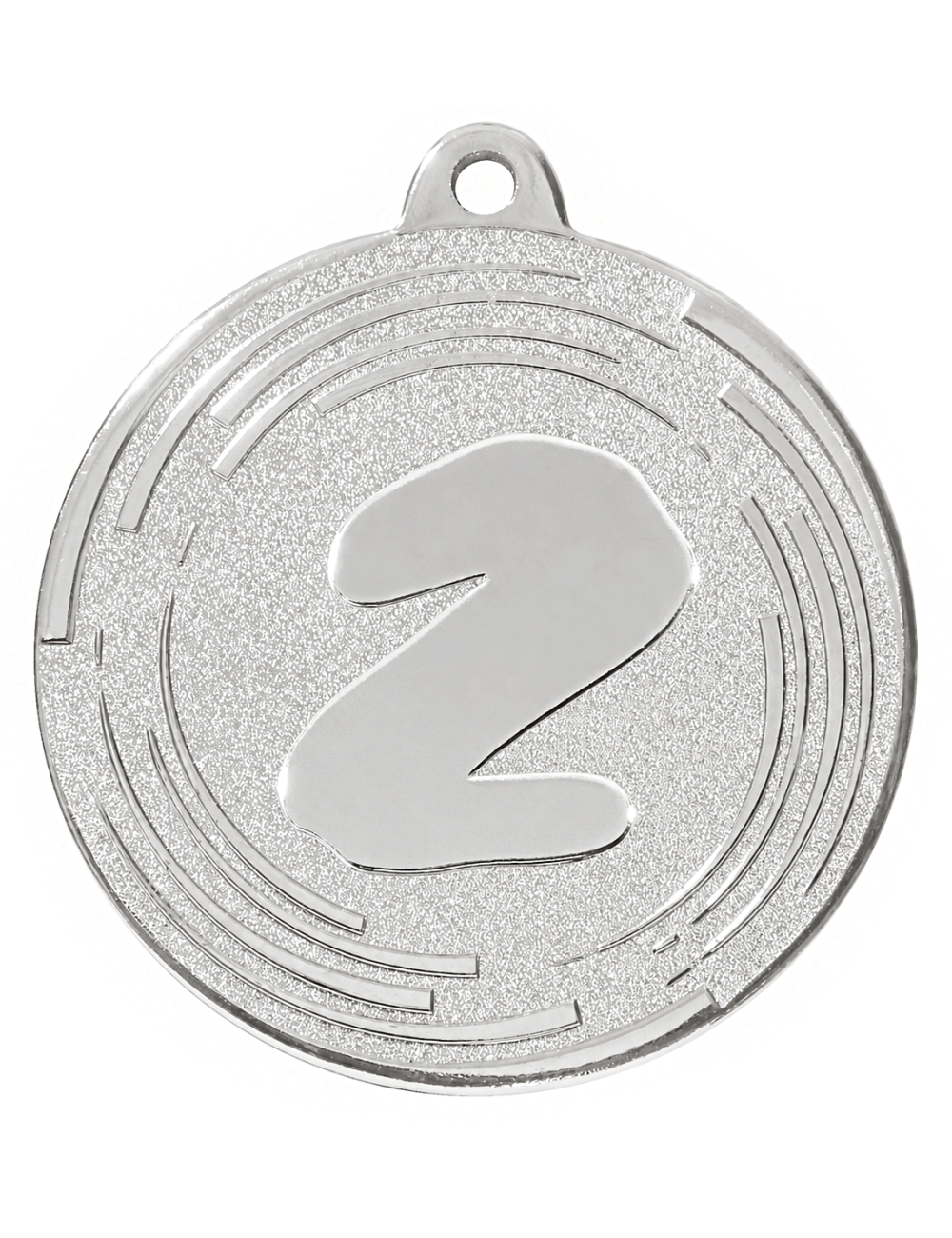 MDX602-S  medal stalowy 2 MIEJSCE, kolor srebrny, średnica 50mm, grubość 2mm