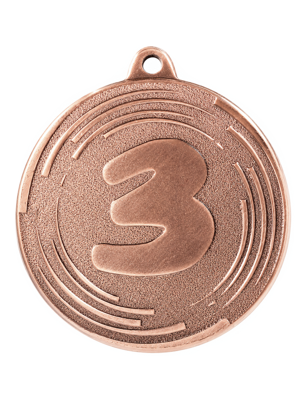 MDX603-B  medal stalowy 3 MIEJSCE, kolor brązowy, średnica 50mm, grubość 2mm