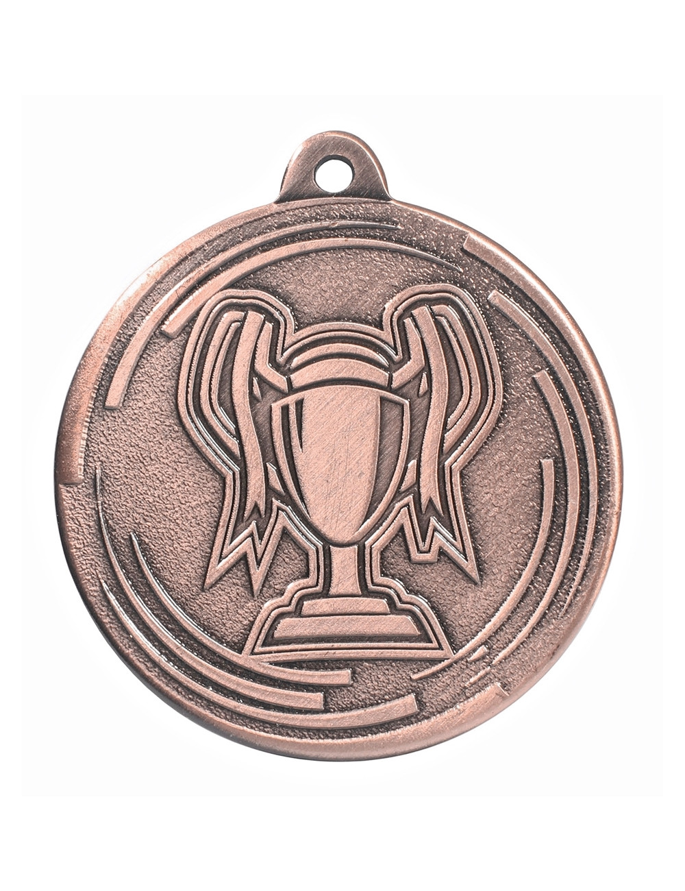 MDX604-B  medal stalowy PUCHAREK, kolor brązowy, średnica 50mm, grubość 2mm