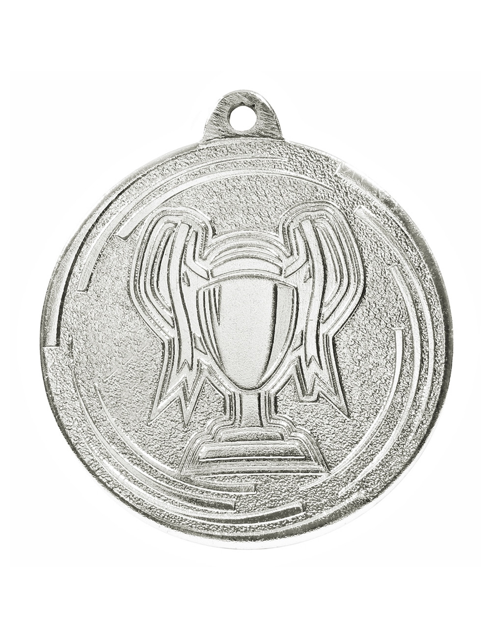 MDX604-S  medal stalowy PUCHAREK, kolor srebrny, średnica 50mm, grubość 2mm