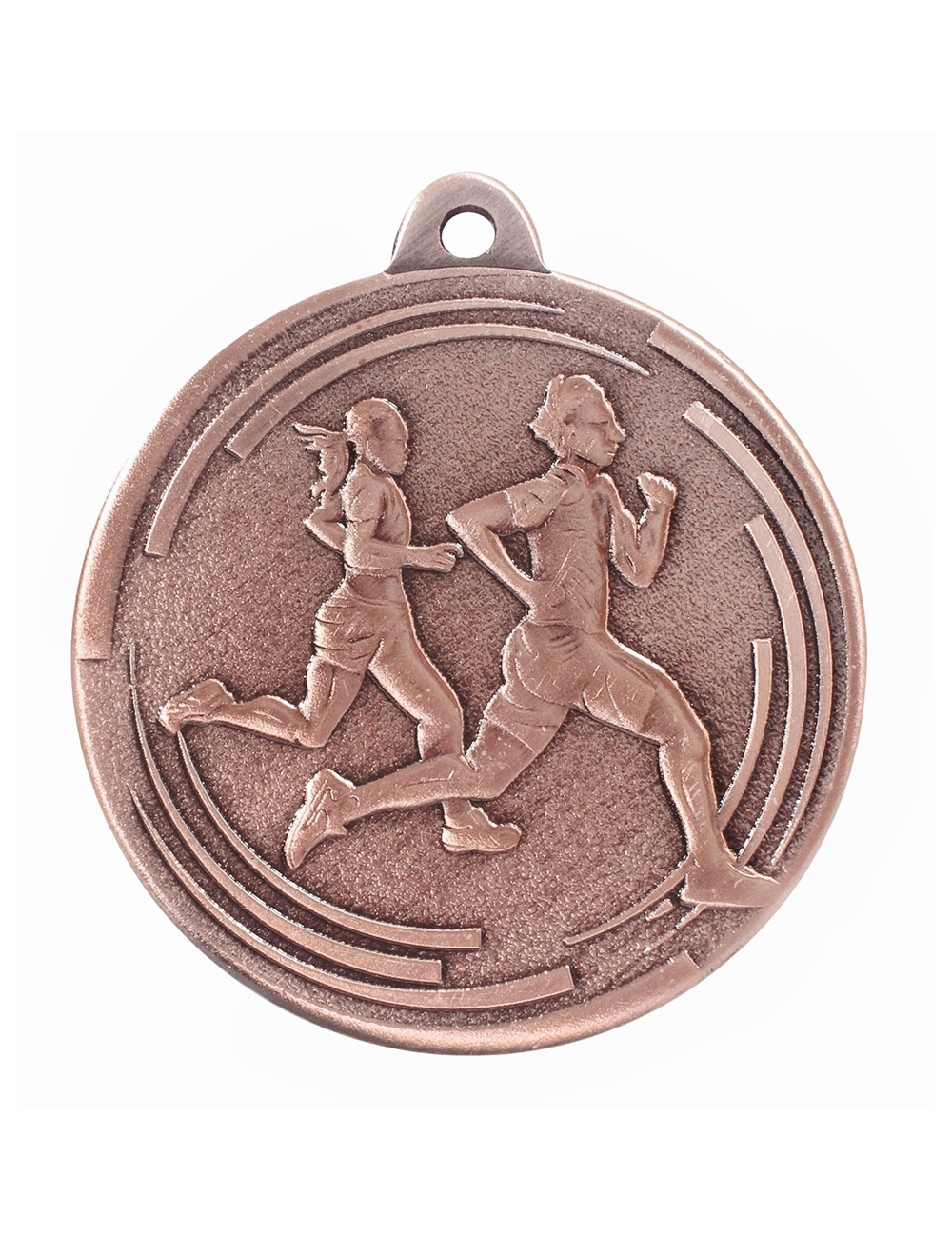 MDX606-B  medal stalowy BIEGI, kolor brązowy, średnica 50mm, grubość 2mm