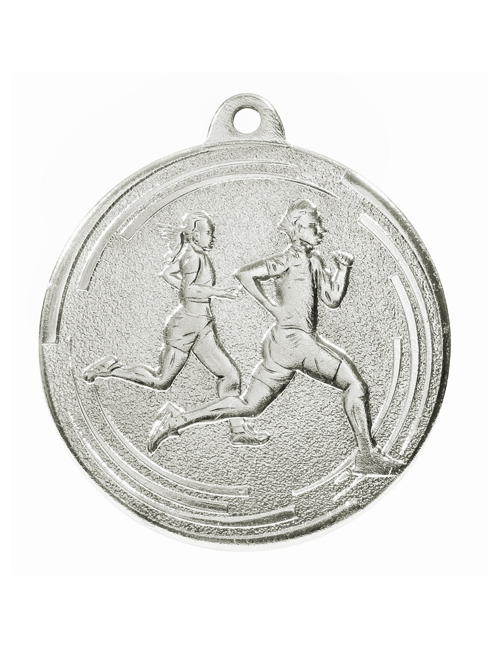 MDX606-S  medal stalowy BIEGI, kolor srebrny, średnica 50mm, grubość 2mm