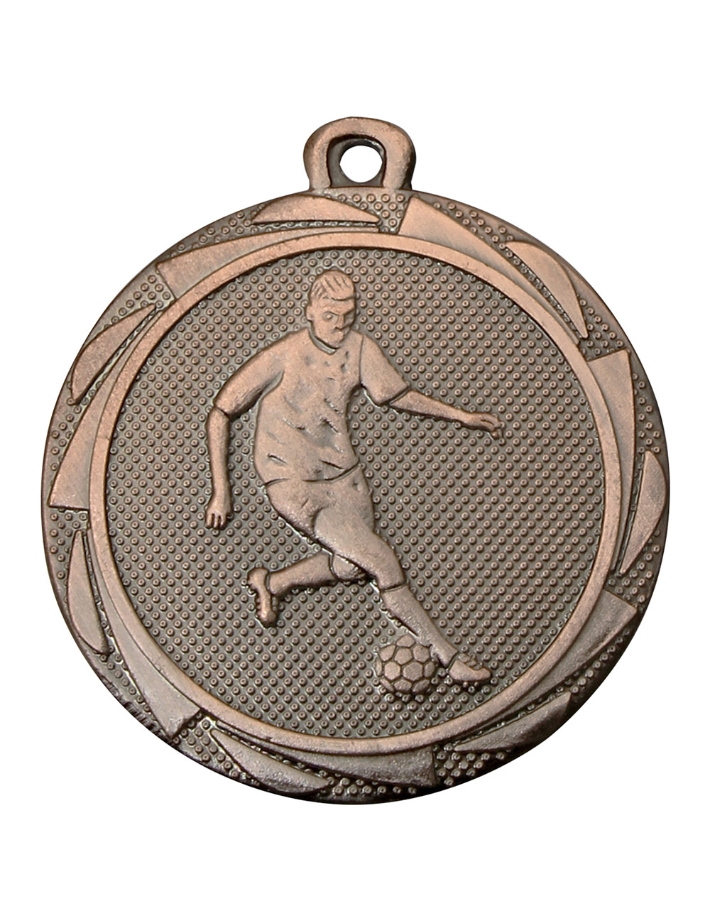 MDX710-B medal stalowy PIŁKA NOŻNA, kolor brązowy, średnica 45mm, grubość 2mm