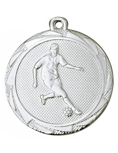 MDX710-S medal stalowy PIŁKA NOŻNA, kolor srebrny, średnica 45mm, grubość 2mm