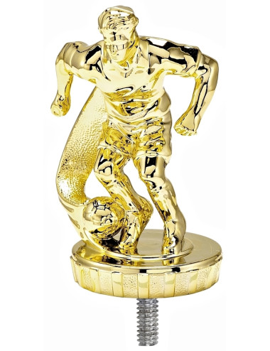 PX004-G   Figurka plastikowa - piłka nożna - wysokość H-80mm, W-55mm