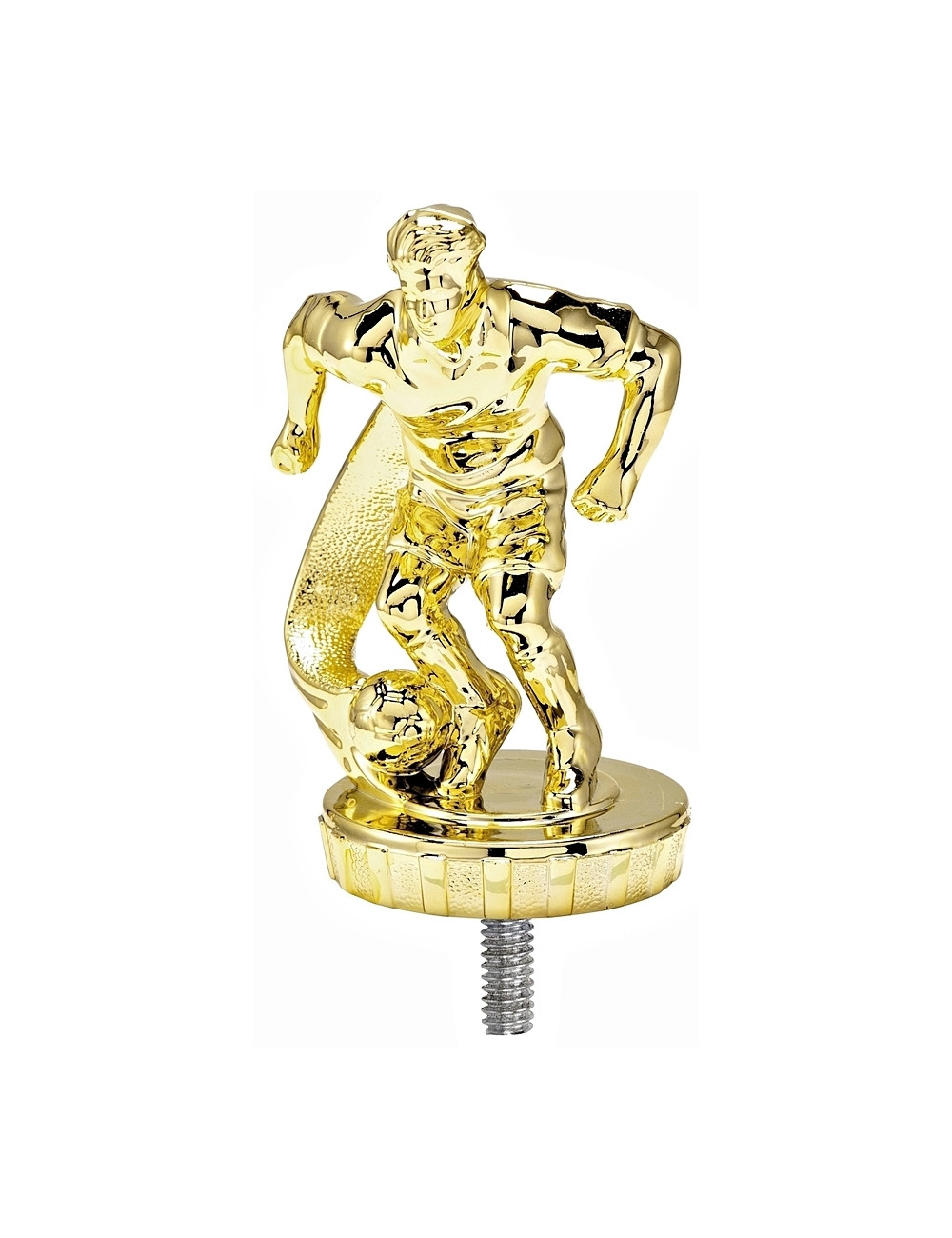 PX004-G   Figurka plastikowa - piłka nożna - wysokość H-80mm, W-55mm