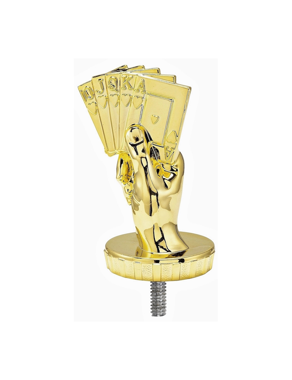 PX018-G   Figurka plastikowa - karty - wysokość H-80mm, W-55mm