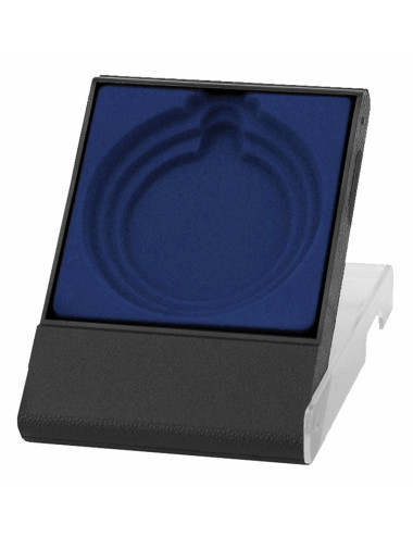 B150-BLUE  Etui na medal 50/60/70mm - kolor czarno-granatowy, wym. 84x116 mm