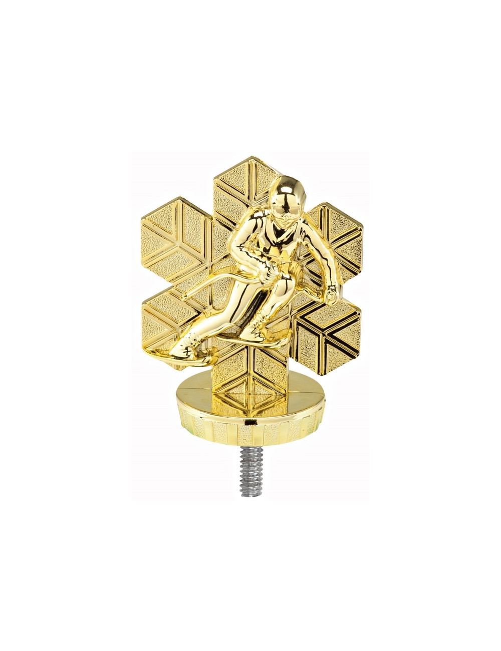 PX044-G   Figurka plastikowa - narciarstwo - zjazd - wysokość H-80mm, W-60mm