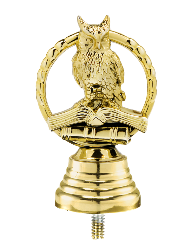 PX285-G   Figurka plastikowa - SOWA / symbol WIEDZY i NAUKI - wysokość H-80mm, W-60mm