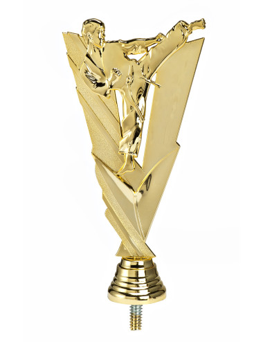 PX399-G  Figurka plastikowa KARATE, kolor złoty, wysyokość H-190mm, W-95mm