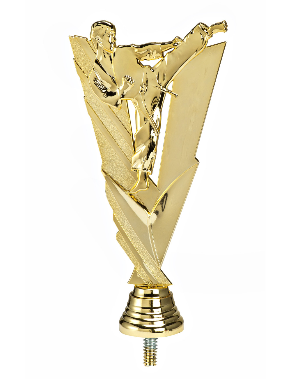 PX399-G  Figurka plastikowa KARATE, kolor złoty, wysyokość H-190mm, W-95mm