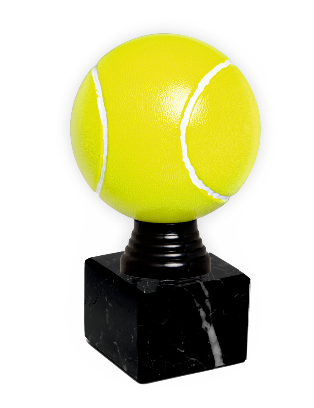Q222-seria   Statuetka PIŁKA TENISOWA na postumencie marmurowym / TENIS ZIEMNY • Q222-seria • WIELKOŚĆ: wielkość A