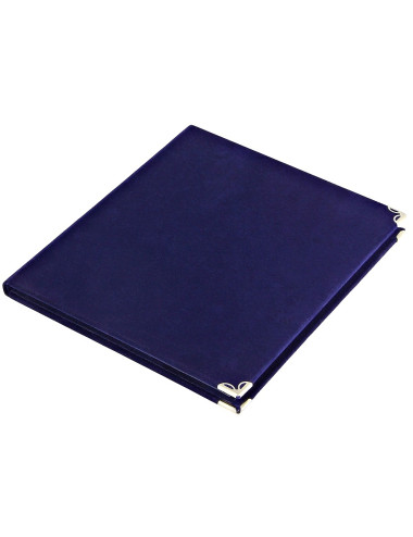 BT412-BLUE  - Etui welurowe na blachę graw. - rozmiar W-250mm x H-190mm (blacha W-180mm x H-135mm), (R 25-19/BLUE)