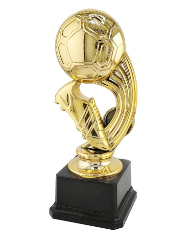 Q280-G   Statuetka PIŁKA NOŻNA - insert 25mm, kolor złoty  H-205mm (tab. 52x26 mm)