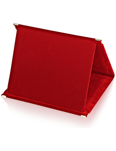 BT412-RED - BOX 10szt  - Etui welurowe na blachę graw. - rozmiar W-250mm x H-190mm (blacha W-180mm x H-135mm), (R 25-19/RED)