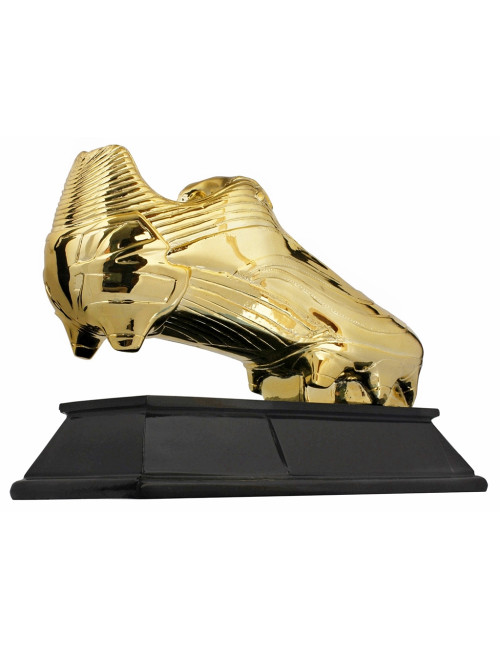 QRX044-G Statueta odlewana DUŻY BUT - PIŁKA NOŻNA, wysokość H-162mm, W-218mm