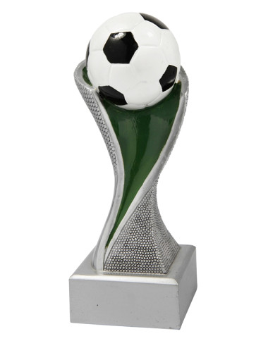 RGX002  Statuetka - piłka nożna - seria GROOVE,  H-170mm, W-80mm (tab.50x20 mm) 