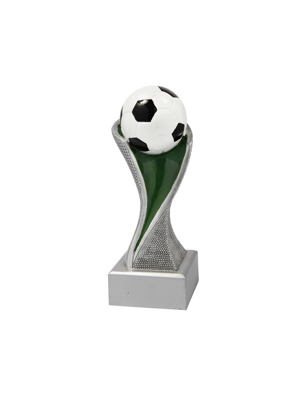RGX002  Statuetka - piłka nożna - seria GROOVE,  H-170mm, W-80mm (tab.50x20 mm) 