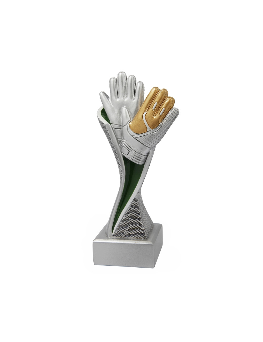 RGX025  Statuetka - piłka nożna "bramkarz" - seria GROOVE,  H-170mm, W-80mm ( tab.50x20 mm) 