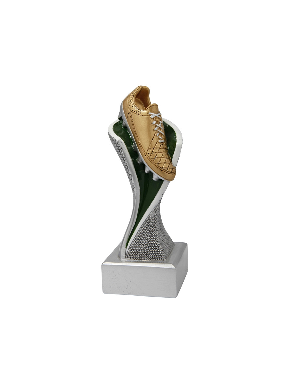 RGX033  Statuetka - piłka nożna "strzelec" - seria GROOVE,  H-195mm, W-80mm (tab.55x20 mm) 