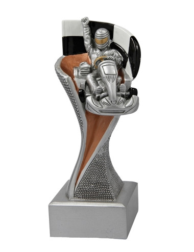 RGX110-B  Statuetka - karting - seria GROOVE,  H-145mm, W-80mm (tab.50x20 mm) 