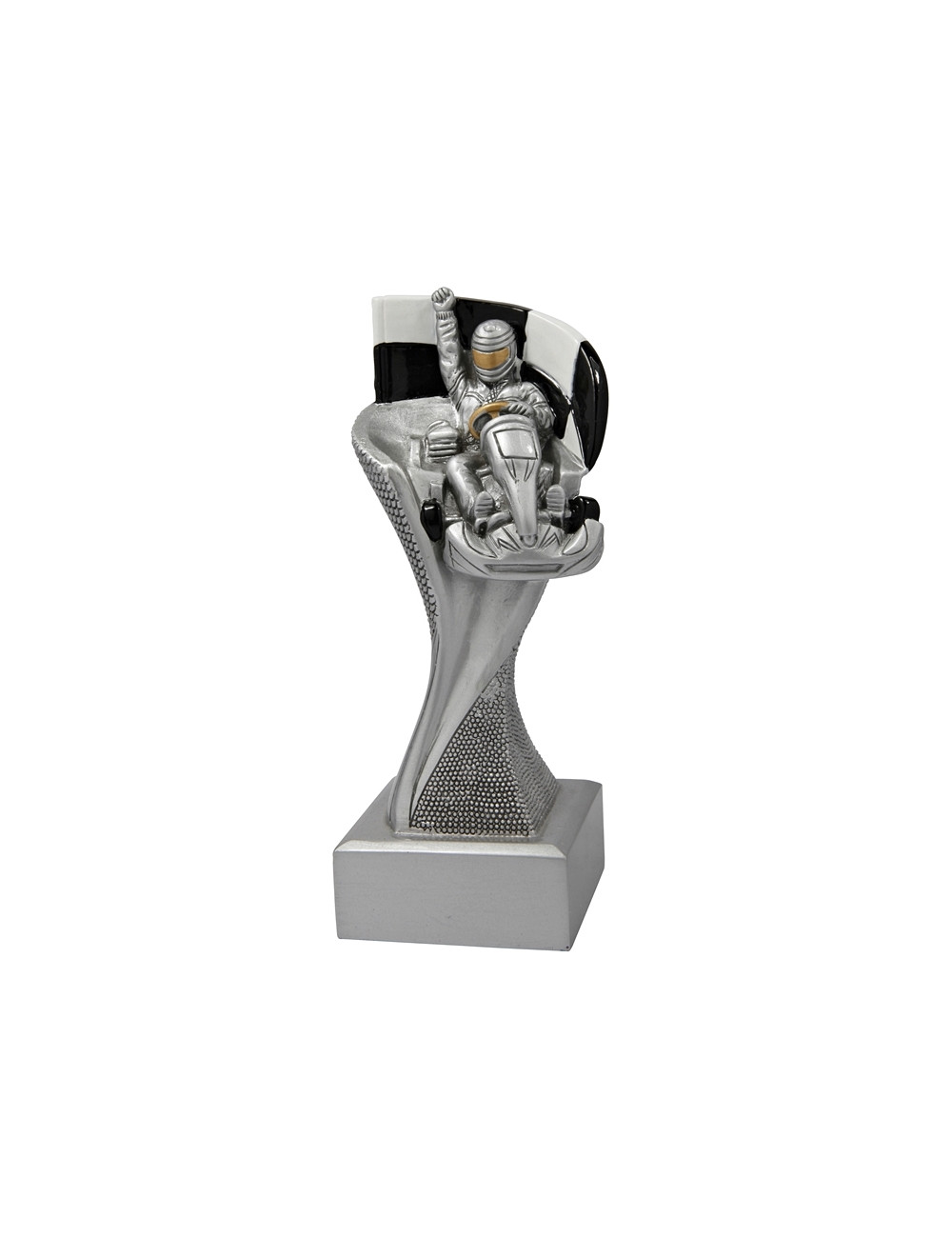 RGX110-S  Statuetka - karting - seria GROOVE,  H-145mm, W-80mm ( tab.50x20 mm) 