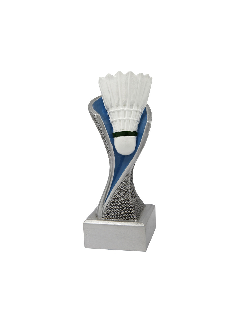 RGX143  Statuetka - badminton - seria GROOVE,  H-195mm, W-80mm (tab.55x20 mm) 