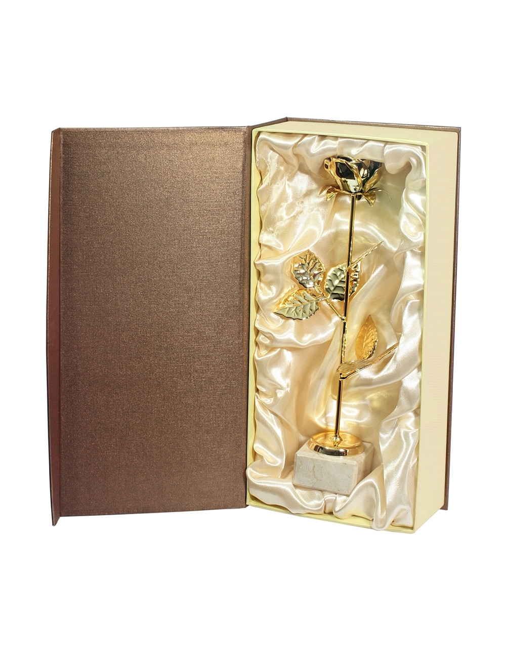 ROSE-G   Trofeum metalowe - RÓŻA, kolor złoty, wysokość H-290mm (tab.50x25 mm/ MX420) / nie zawiera etui H404-GOLD
