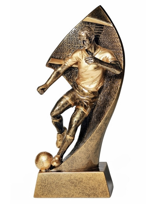 RTX002  Statuetka piłka nożna STRZELEC - seria ENJOY,  H-180mm, W-90mm (RFS309) (tab.60/68x23 mm ) 