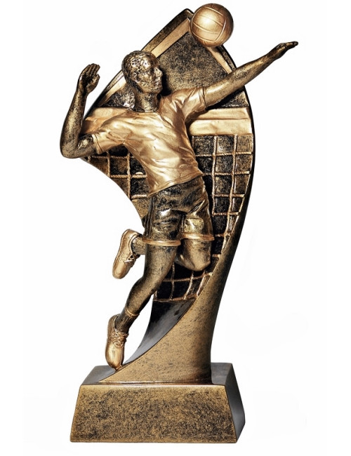 RTX005  Statuetka SIATKÓWKA - seria ENJOY,  H-180mm, W-90mm (RFS305) (tab.60/68x23 mm )