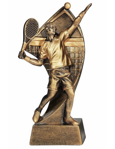 RTX007  Statuetka TENIS ZIEMNY - seria ENJOY,  H-180mm, W-90mm ( tab.60/68x23 mm )