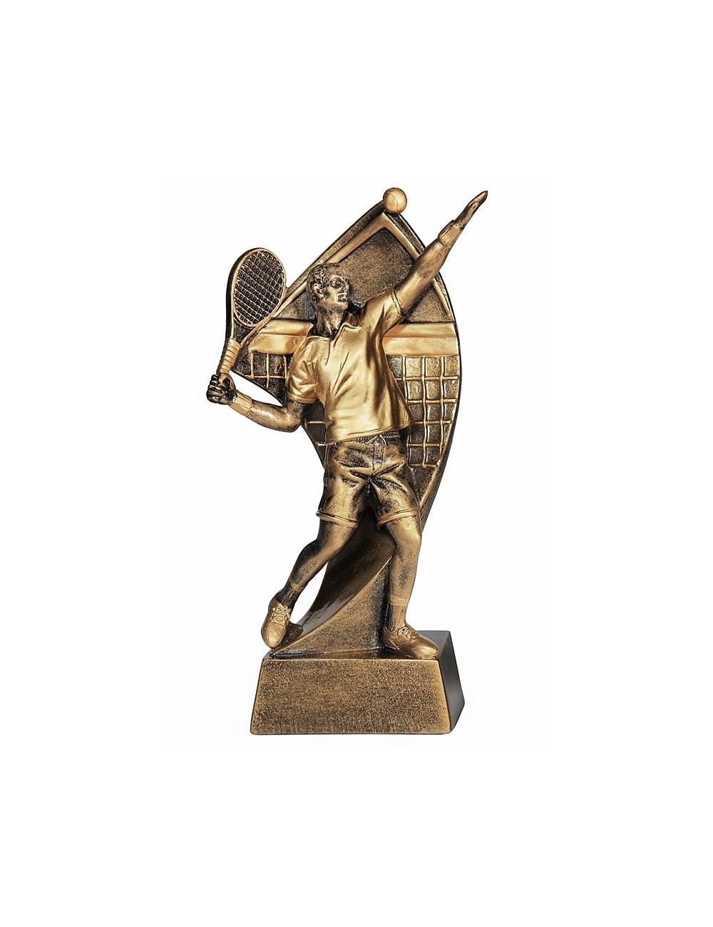 RTX007  Statuetka TENIS ZIEMNY - seria ENJOY,  H-180mm, W-90mm ( tab.60/68x23 mm )