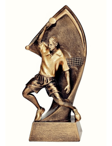 RTX008  Statuetka TENIS STOŁOWY - seria ENJOY,  H-180mm, W-90mm ( tab.60/68x23 mm )