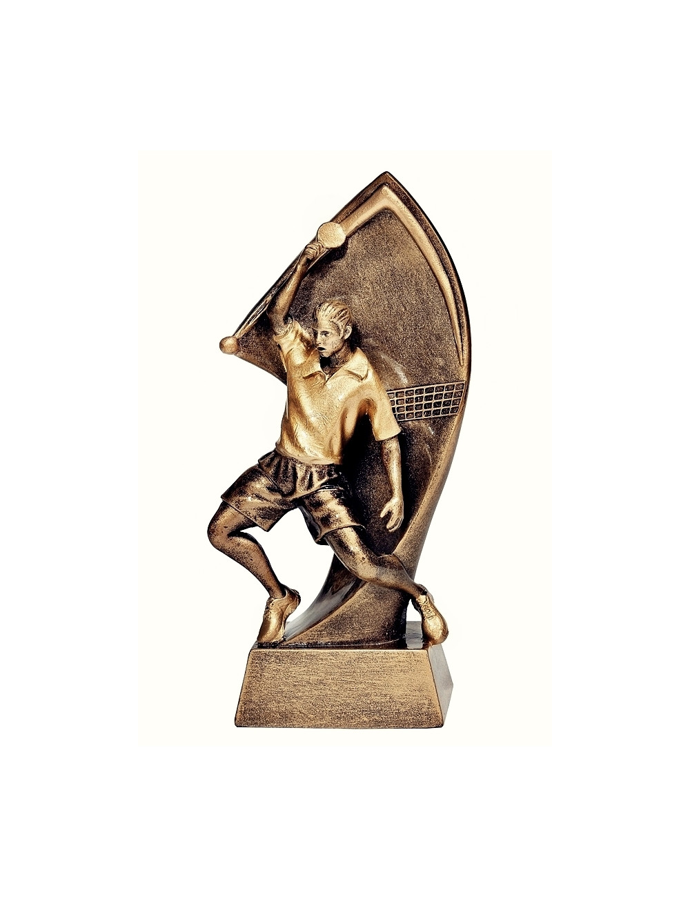 RTX008  Statuetka TENIS STOŁOWY - seria ENJOY,  H-180mm, W-90mm ( tab.60/68x23 mm )