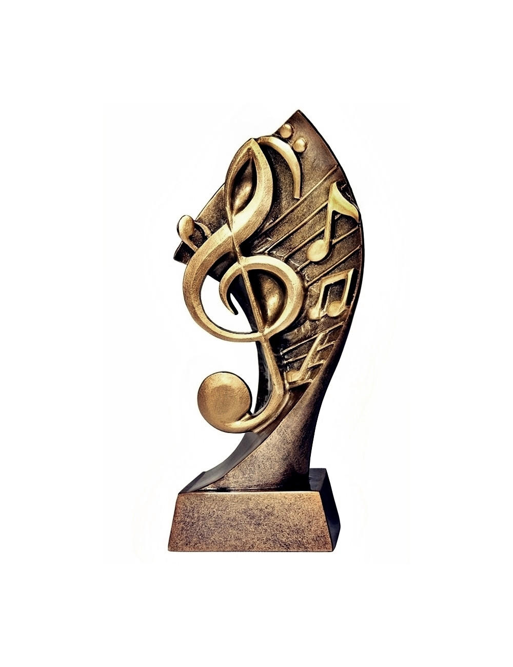 RTX012  Statuetka MUZYKA - seria ENJOY,  H-180mm, W-90mm (tab.60/68x23 mm )