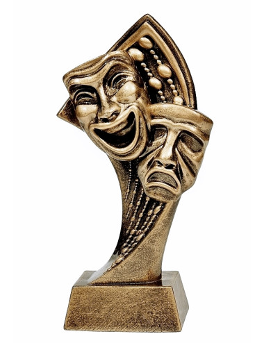 RTX013  Statuetka TEATRALNA - seria ENJOY,  H-180mm, W-90mm (tab.60/68x23 mm )