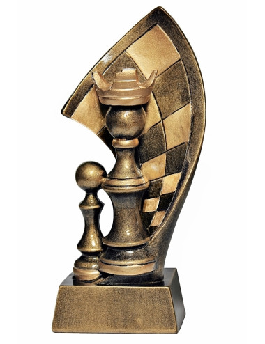 RTX018  Statuetka SZACHY - seria ENJOY,  H-180mm, W-90mm (tab.60/68x23 mm )