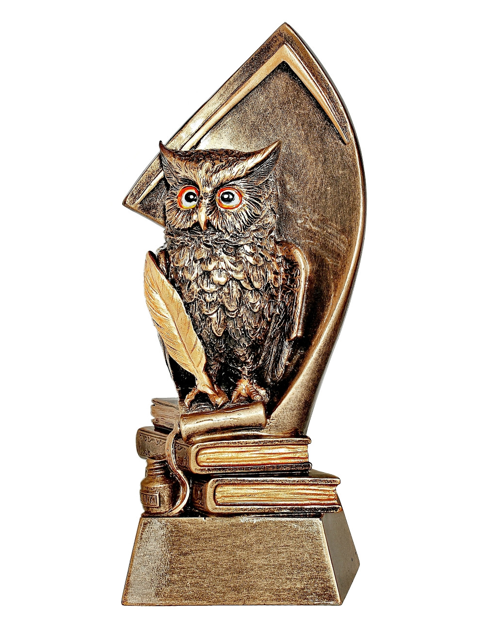 RTX020  Statuetka SOWA / symbol WIEDZY i NAUKI - seria ENJOY,  H-180mm, W-90mm 