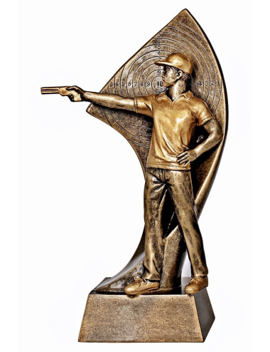 RTX023  Statuetka STRZELANIE - seria ENJOY,  H-180mm, W-90mm 