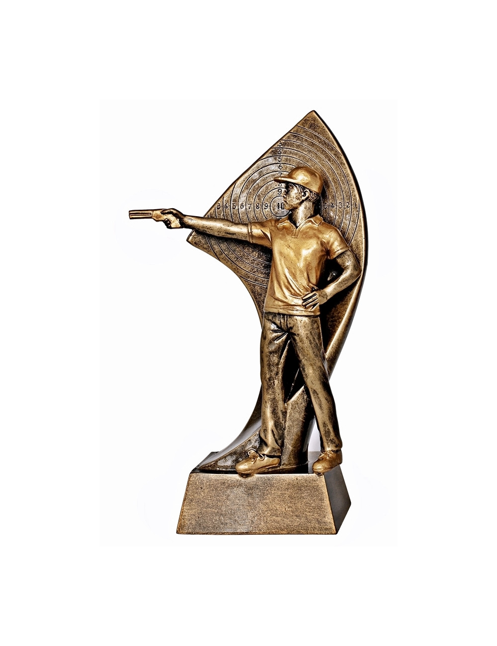 RTX023  Statuetka STRZELANIE - seria ENJOY,  H-180mm, W-90mm 
