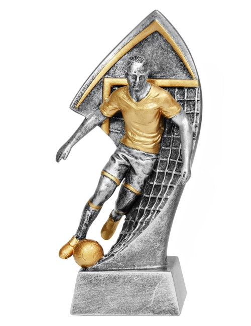 RTX201 Statuetka piłka nożna ZAWODNIK - seria ENJOY, H-180mm, W-90mm (RFS307) (tab.60/68x23 mm )